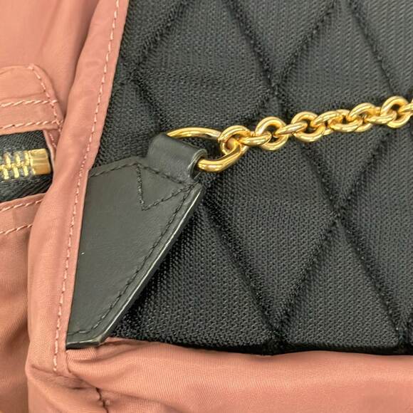 Burberry LONDON ENGLAND Backpack 4020959 Pink Beige Black Nylon Leather main image 4